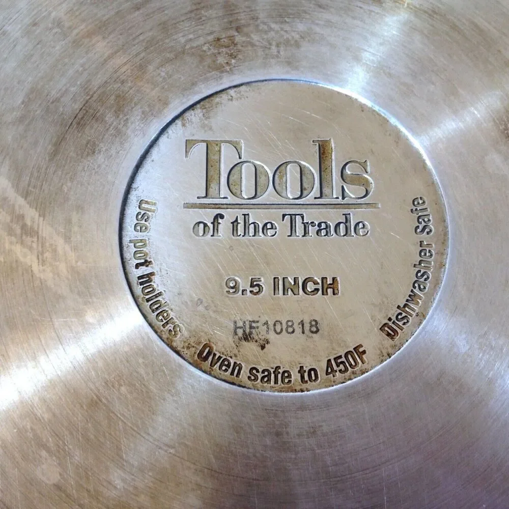 Tools of the Trade Cookware 9.5” Skillet Saute Pan Stove Top and Over Safe